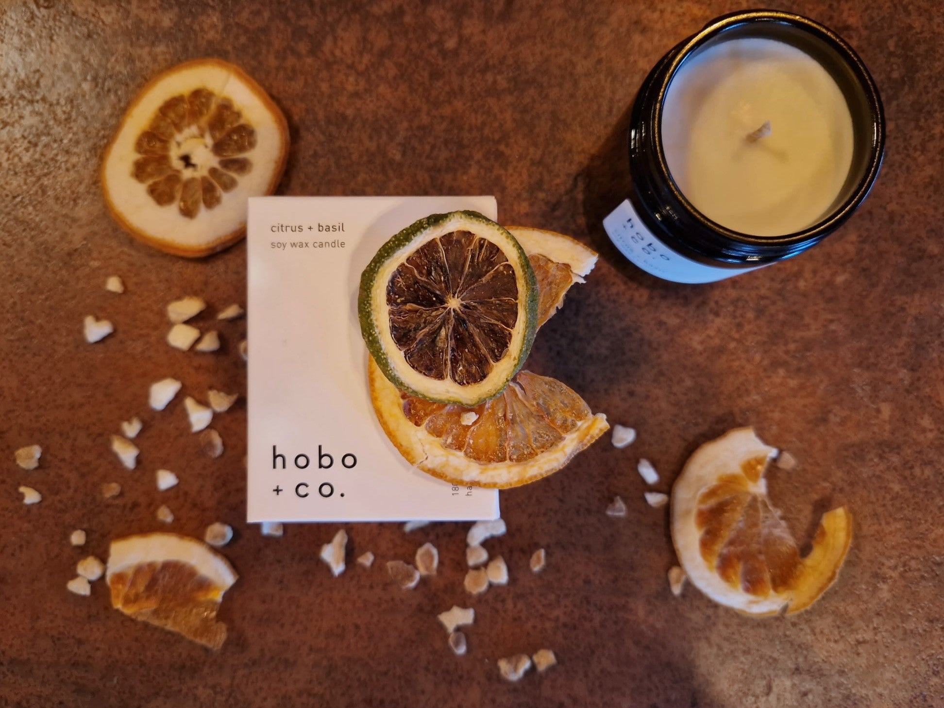 hobo + co - Citrus & Basil Medium Soy Candle image 1