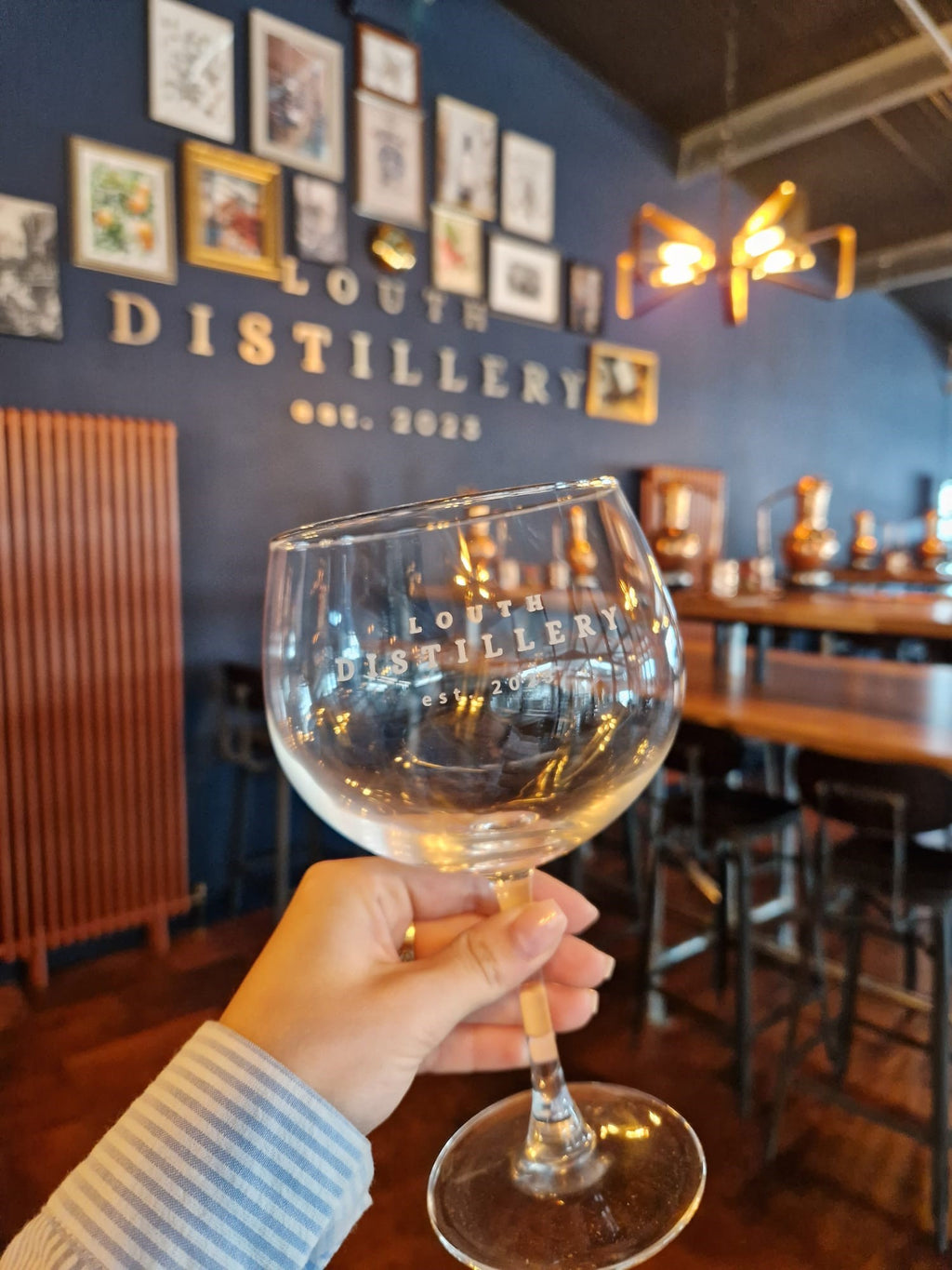Stemmed Louth Distillery Glass image 1